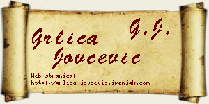 Grlica Jovčević vizit kartica